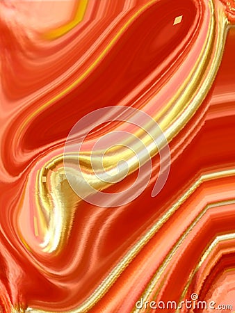 Orange color abstract background with silk texture blurry effects Stock Photo