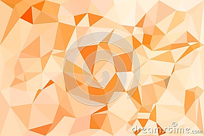 Orange color of polygon pattern background Stock Photo