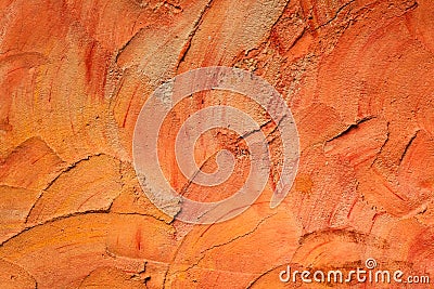 Orange concrete wall background and textured Stock Photo