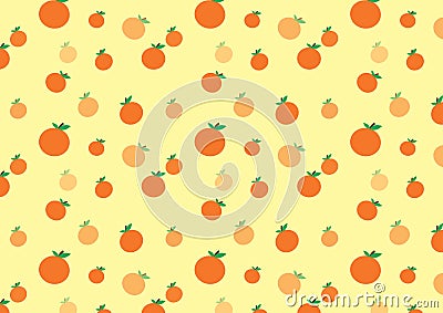 Orange cute pattern Vector Illustration