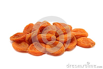 Orange dried apricots Stock Photo