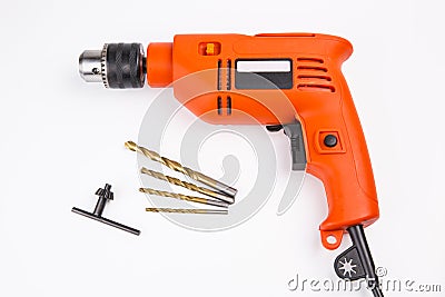 Electric drill Stock Photo