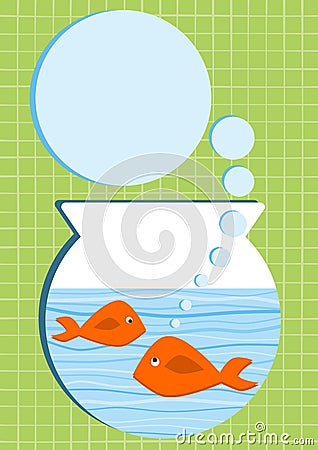 Orange Fishes Aquarium Invitation Card