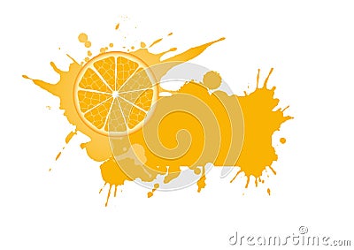 Orange_frame Vector Illustration