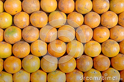 The orange fruit background in market Stock Photo