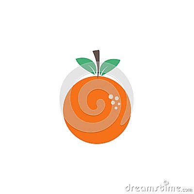 Orange fruit graphic design template vector isolated Vector Illustration