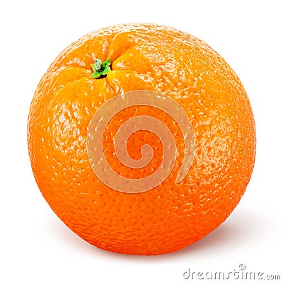 Orange fruit isolated on white Stock Photo