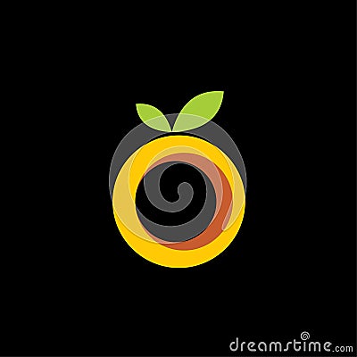 Orange Fruit Logo Template vector Vector Illustration