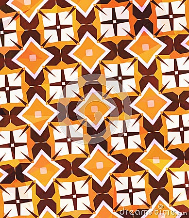 Orange geometric Stock Photo