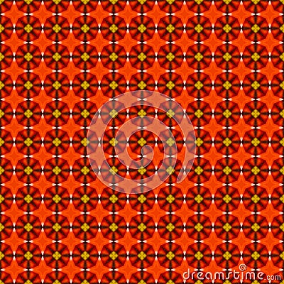 Orange geometric mosaic detailed seamless textured pattern background Stock Photo