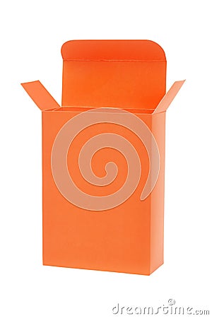 Orange Gift Box Stock Photo