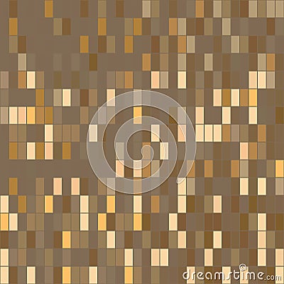 Orange, gray pattern made of rectangle. Mosaic Vector Illustration