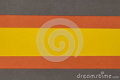 Orange, Grey and Yellow coloured paper background Stock Photo