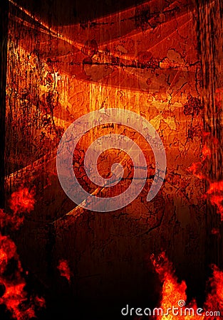 Orange Grunge Background Stock Photo