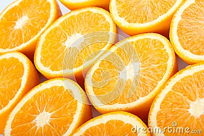 Orange halves Stock Photo