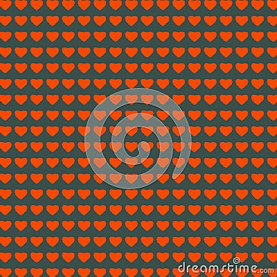 Orange heart pattern Stock Photo