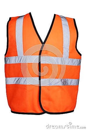 Orange Hi-Viz Vest Stock Photo