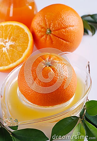 Orange juice Stock Photo