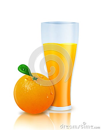 Orange juice Stock Photo