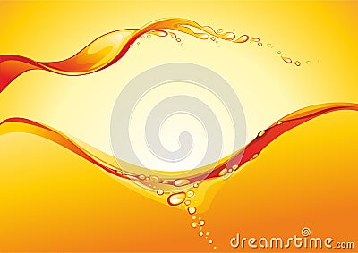 Orange juice background Vector Illustration