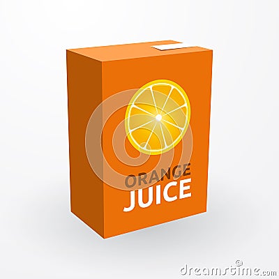 Orange juice Vector Illustration