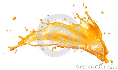 Orange juice splash Stock Photo