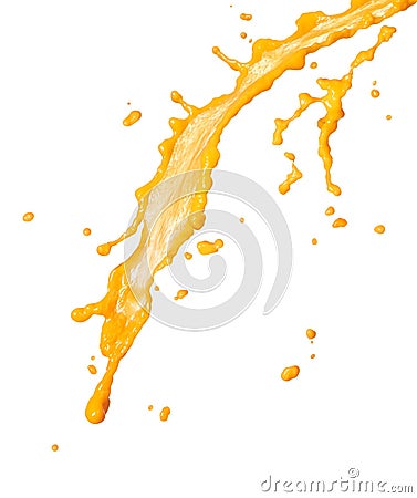 Orange juice splash Stock Photo