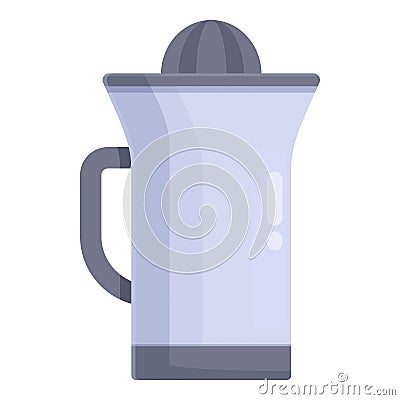 Orange juicer icon cartoon . Organic drink maker Stock Photo