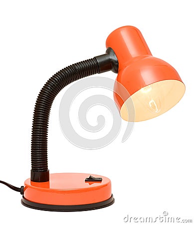 Orange lamp Stock Photo