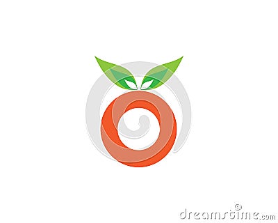 Orange logo design Vector Illustration