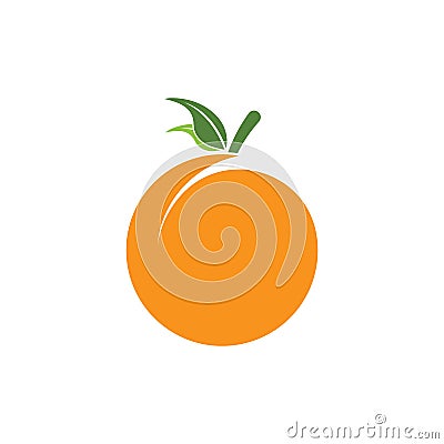 Orange logo design. Vector Vector Illustration