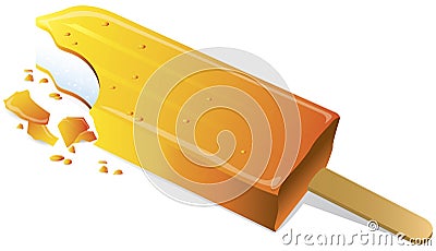 Orange Lolly Vector Illustration