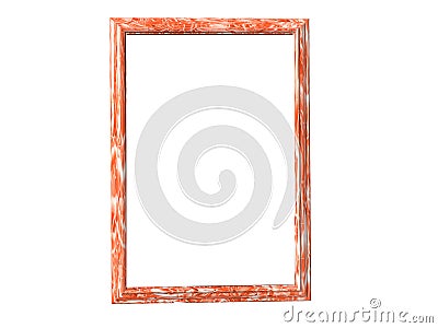 Orange Marble Frame Stock Photo