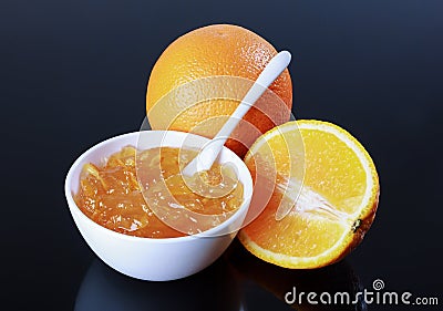 Orange marmalade, orange Stock Photo