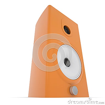 Orange music column Stock Photo