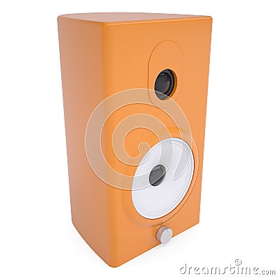 Orange music column Stock Photo