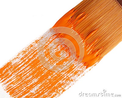 Orange paint 52 Stock Photo