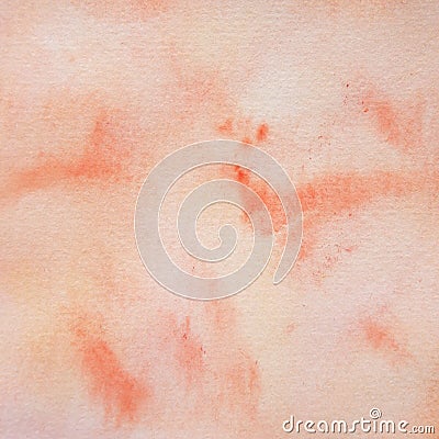 Orange and peach watercolor background Stock Photo