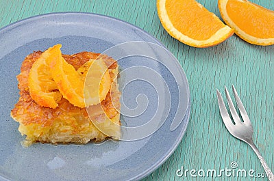 Orange pie Stock Photo