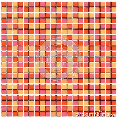 Orange and pink glass tiles Stock Photo