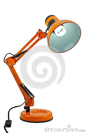 Orange Pixar Lamp Stock Photo