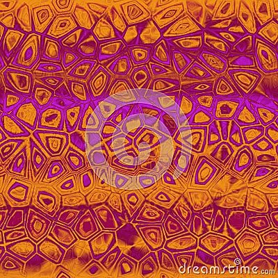 Orange - purple etno design Stock Photo