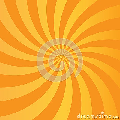 Orange rays abstract background Vector Illustration
