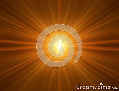 Orange Rays Background Stock Photo