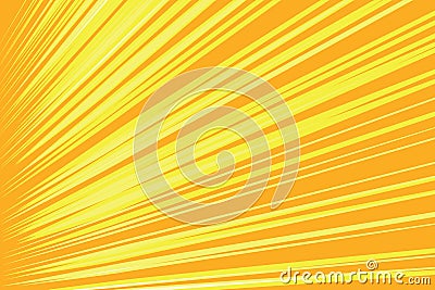 Orange rays pop art comic background Vector Illustration