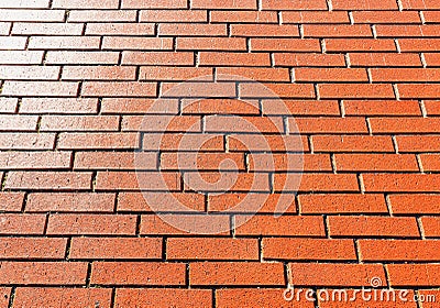 Background of orange cobblestones in a city square Stock Photo