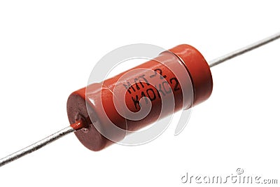 Orange resistor Stock Photo