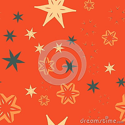 Orange Retro warping paper Vector Illustration