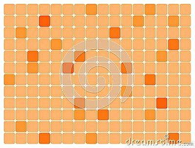 Orange rounded rectangles. Vector art Vector Illustration