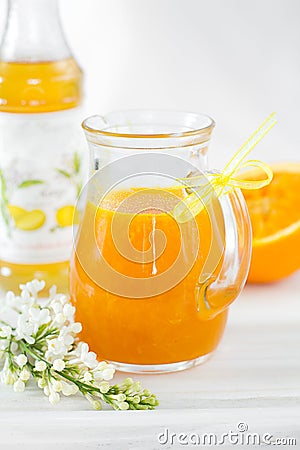 Orange sauce Stock Photo